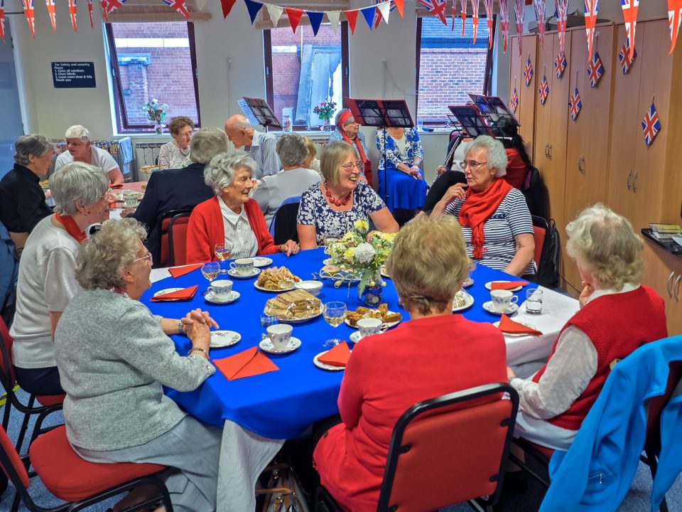 YBPSS members enjoying a tea party